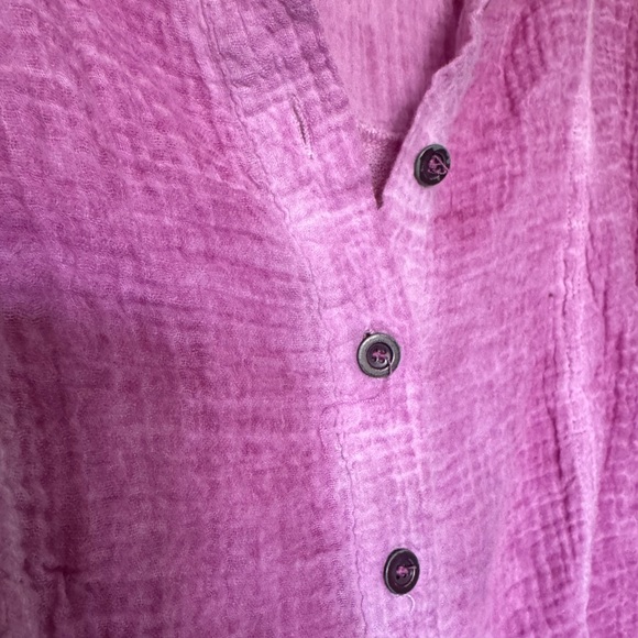 we the free gauzy flowy button down - Picture 5 of 6